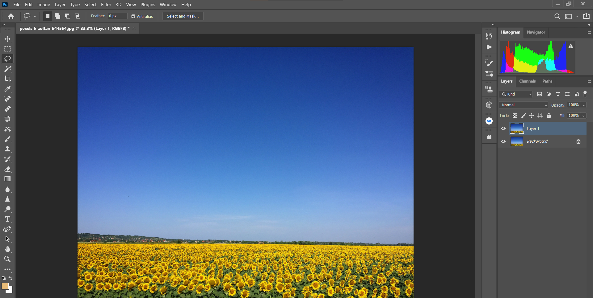 Создать дублирующий слой — скриншот