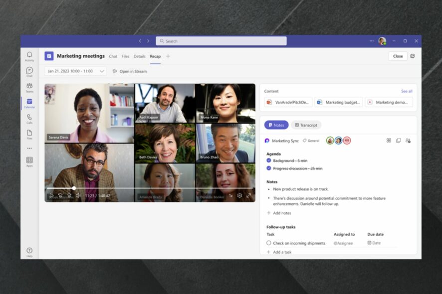 Intelligent Recap в Microsoft Teams — руководство