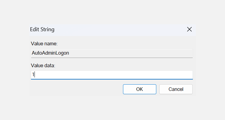 Настройка AutoAdminLogon в regedit