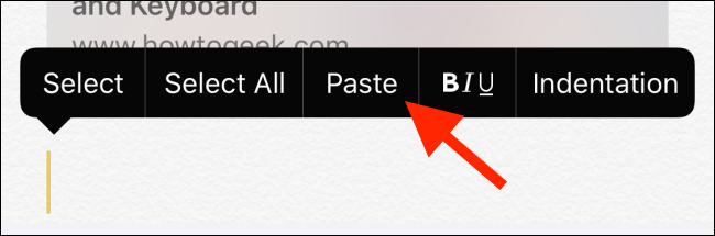 Нажмите Вставить