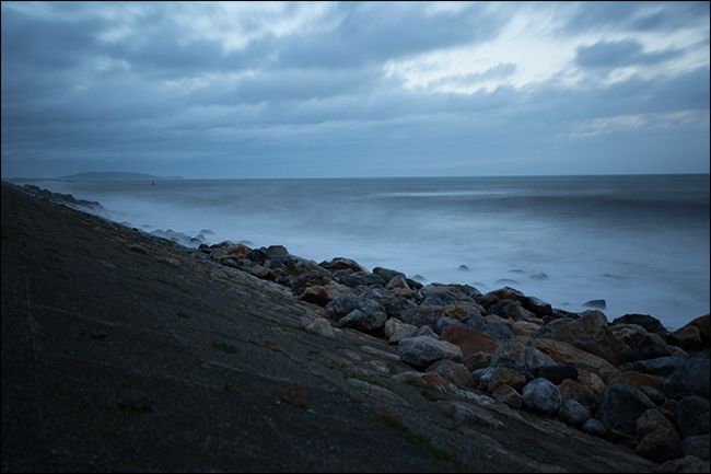 Пересмотренно размытие волн при слишком длинной выдержке