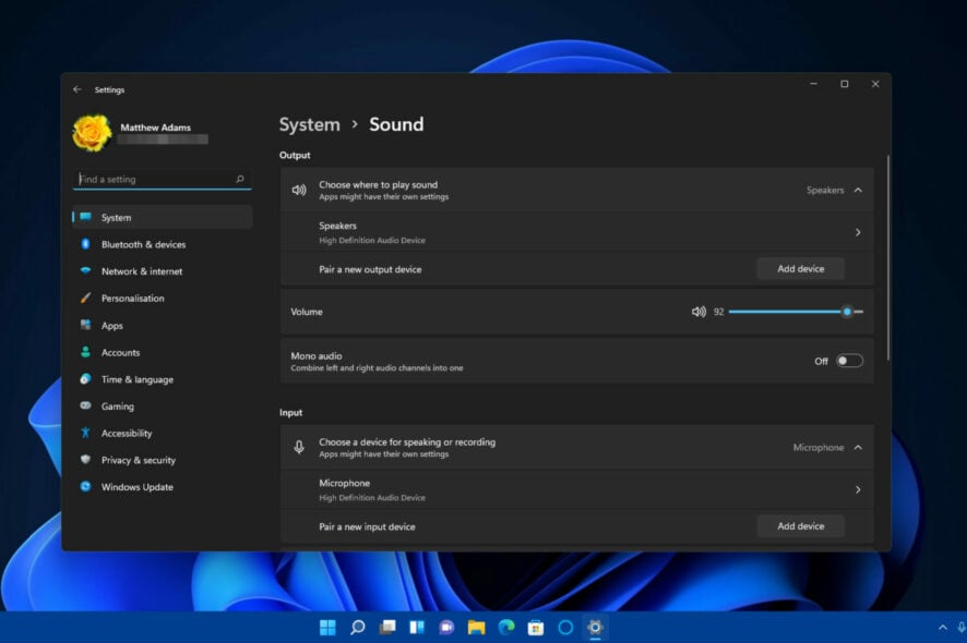 Исправить No output devices found в Windows 11