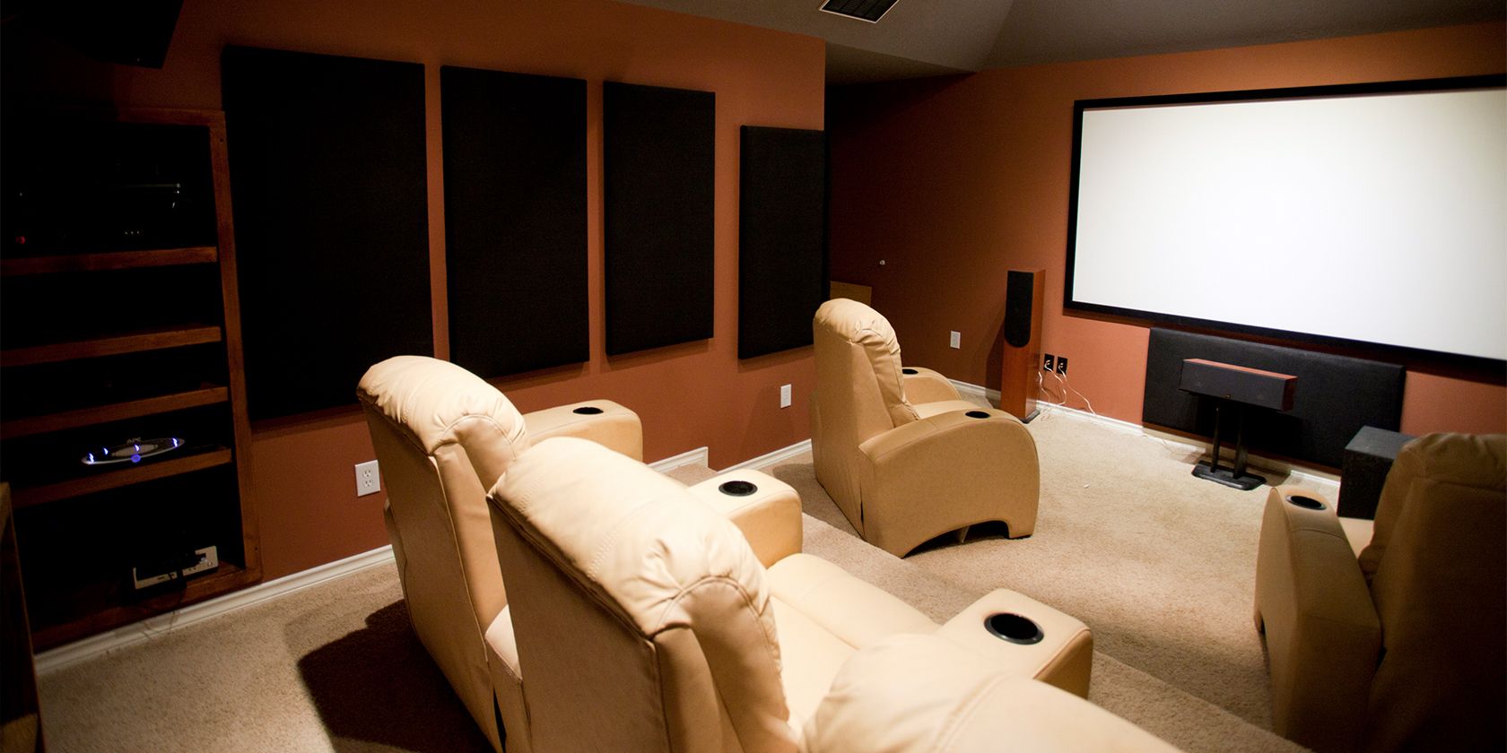 a home theater setup