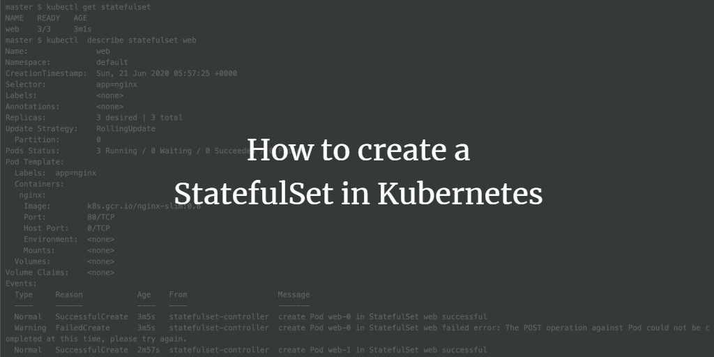StatefulSet в Kubernetes — создание и поведение