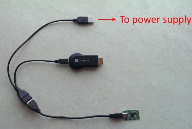 Подключение Teensy к Chromecast через OTG для подготовки к руту