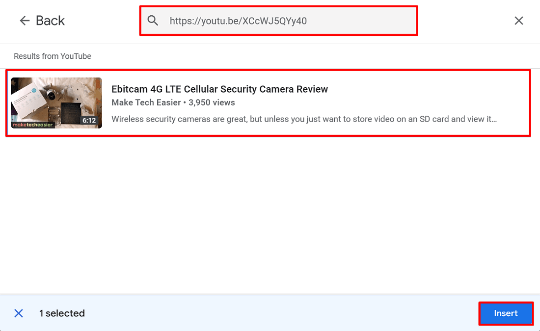 Вставка видео из YouTube в презентацию
