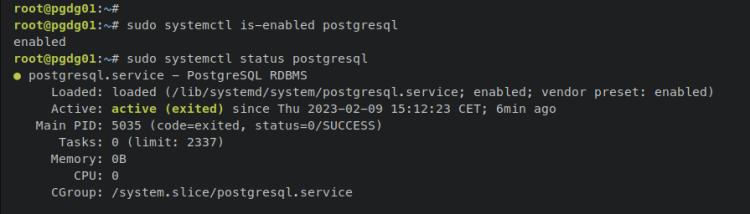 Проверка сервера PostgreSQL
