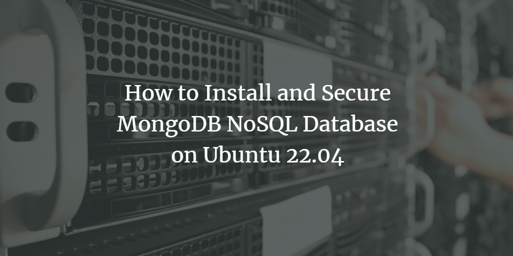 Установка MongoDB на Ubuntu 22.04