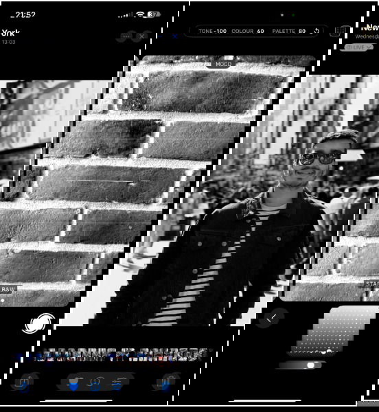 Контрастный ч/б портрет