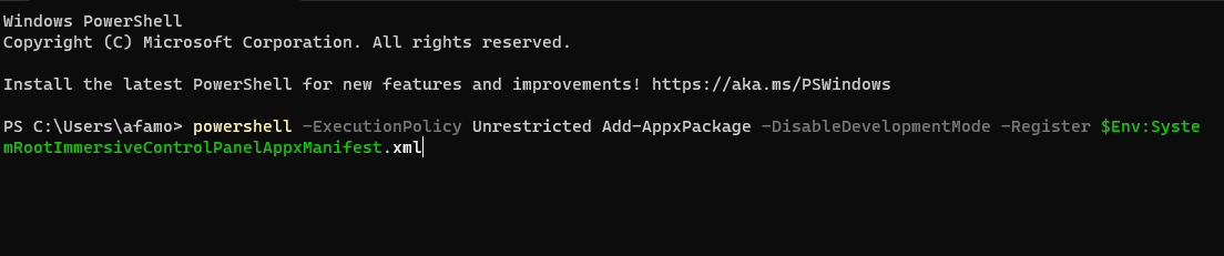 Иллюстрация терминала с выполнением PowerShell-команд