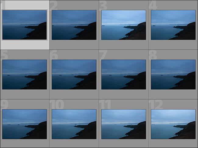 Серия похожих снимков маяка для сравнения композиции