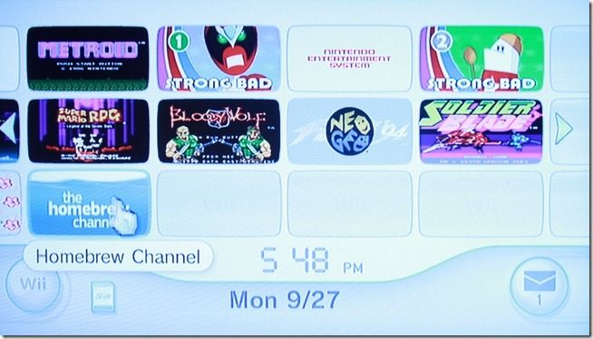 Homebrew Channel после установки