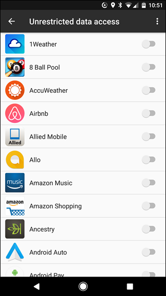 Разрешение неограниченного доступа отдельным приложениям