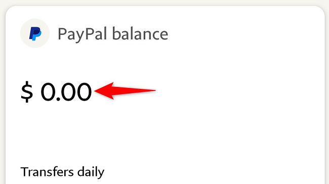 Просмотр баланса PayPal в мобильном приложении