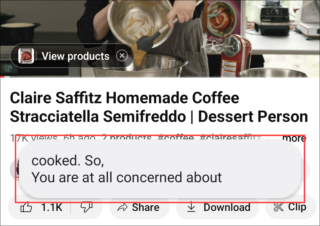 Live Caption is action.