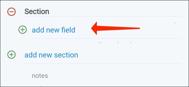 Выберите тип поля