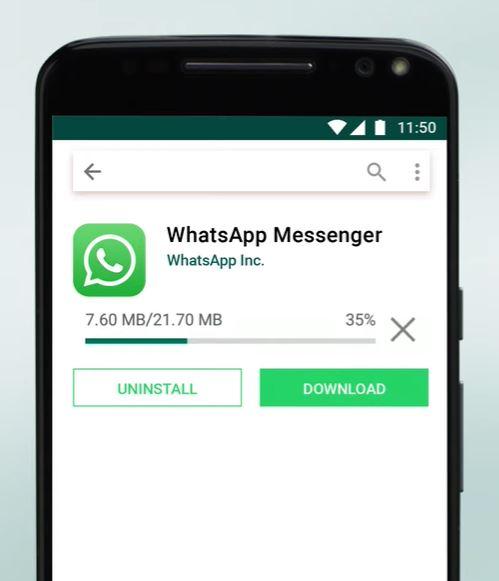Установка WhatsApp из Google Play