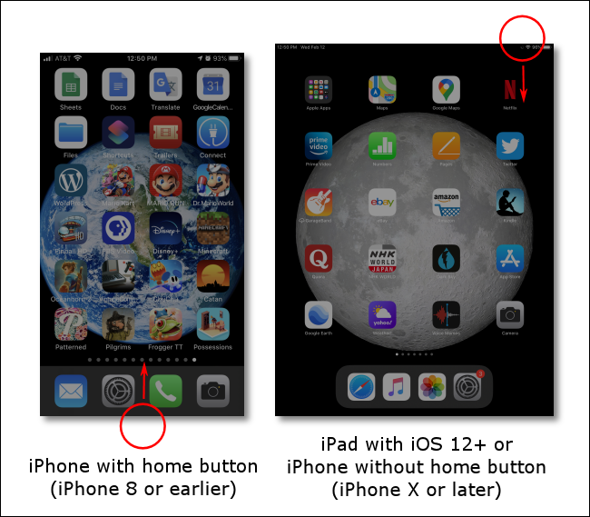 Жест для открытия Пункта управления на iPhone и iPad