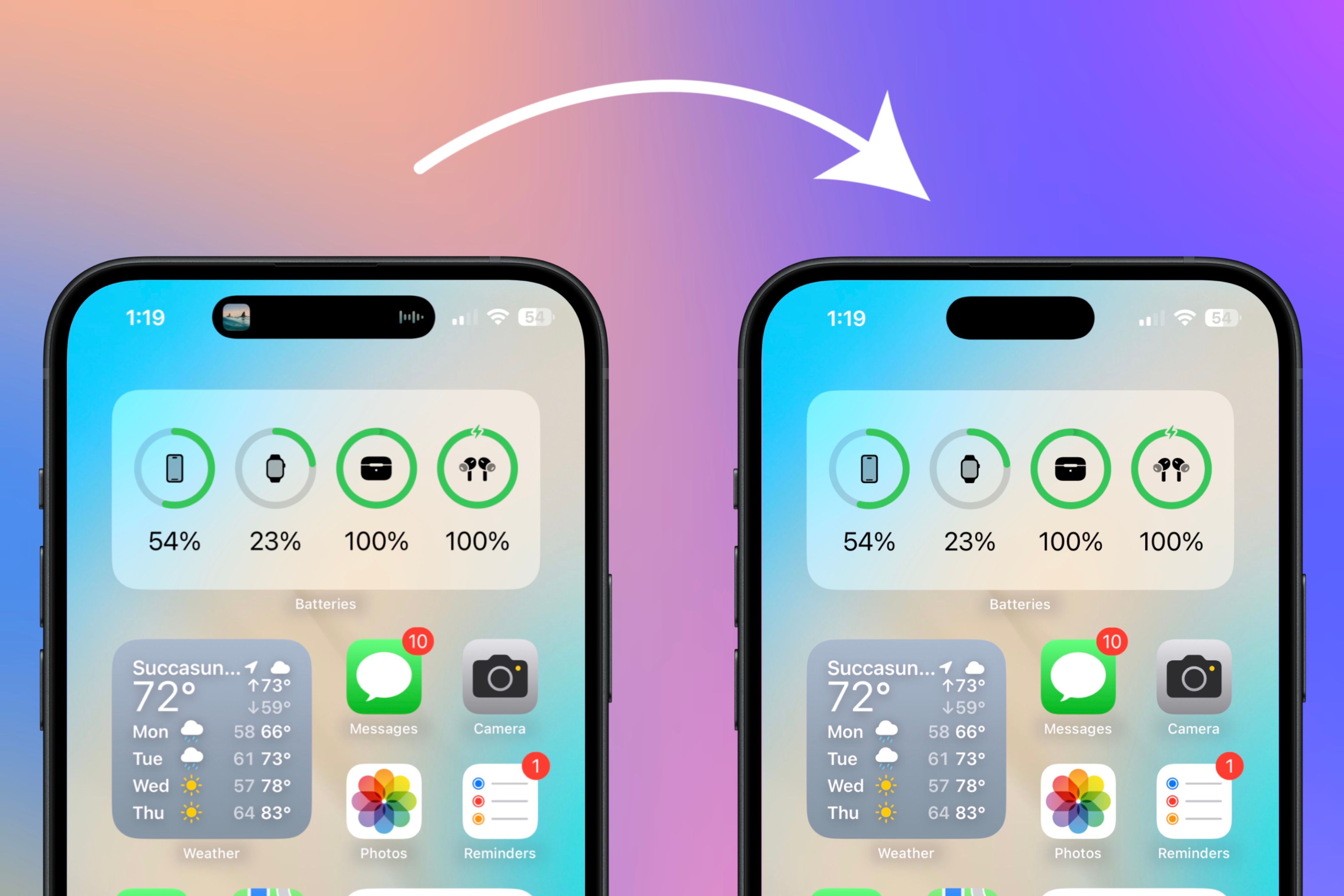 Скрытие Live Activities в Dynamic Island.