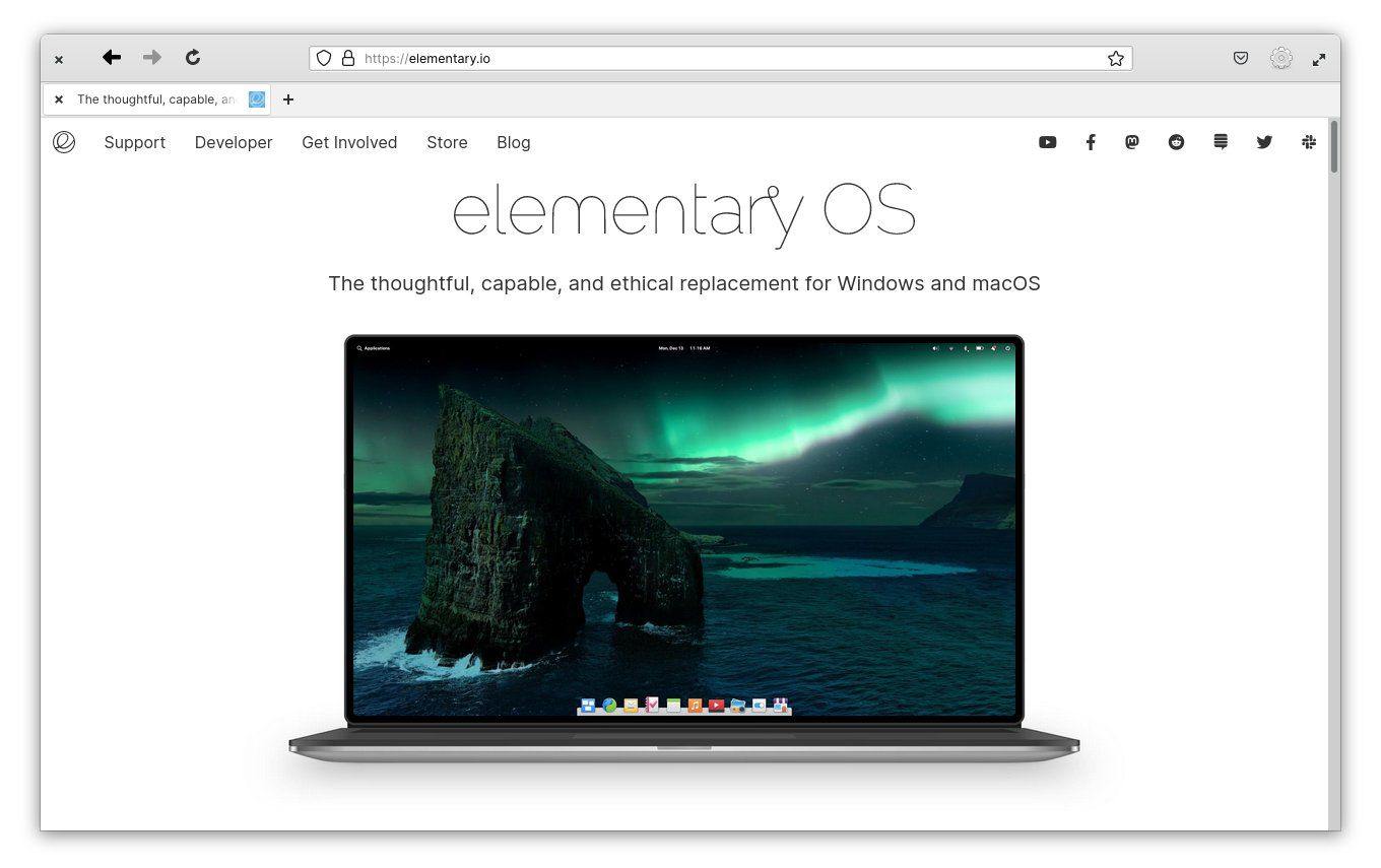 Firefox с темой в стиле elementary OS