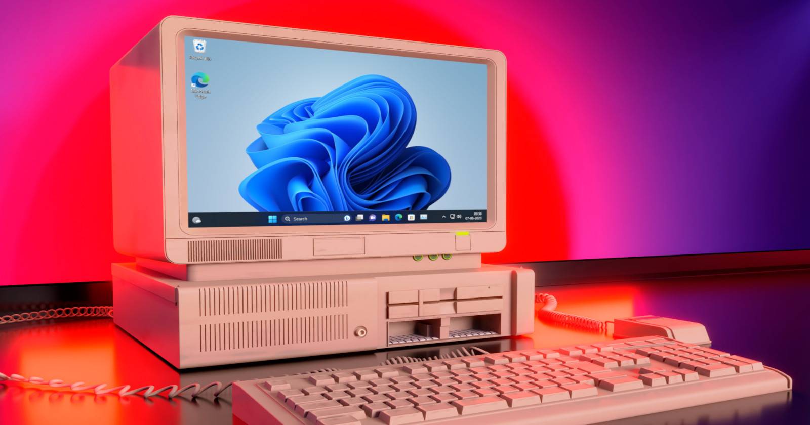 Windows 11 running on an old computer which does not meet the minimum requirements