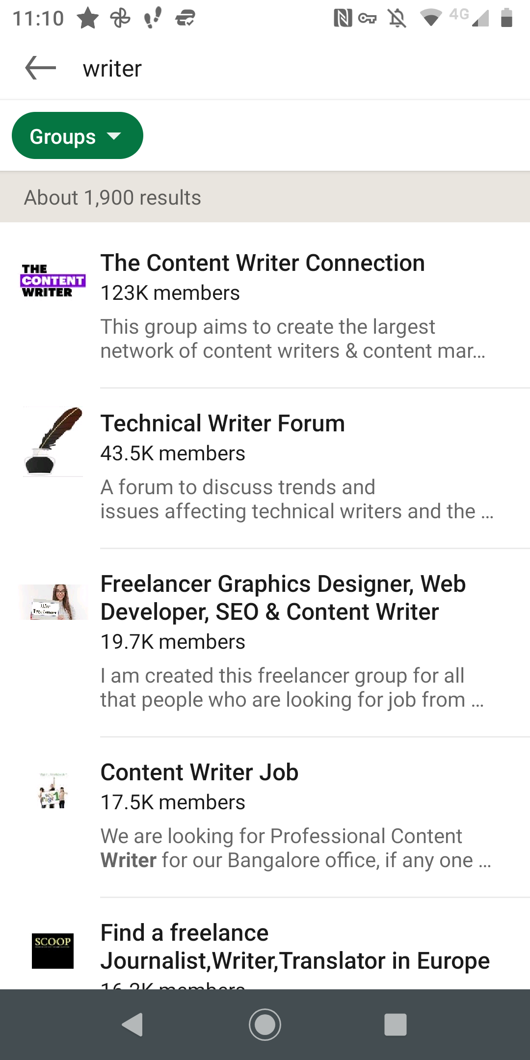 Скриншот: страница группы с правилами и обсуждениями