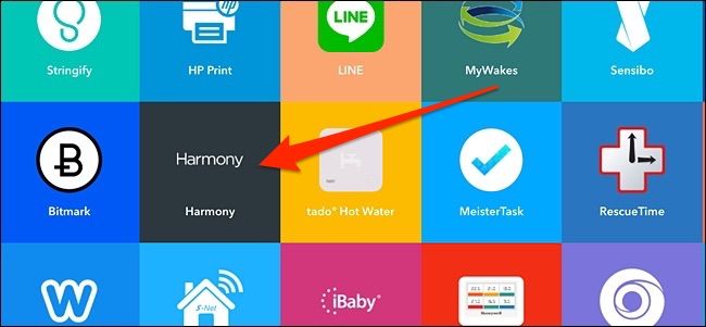 IFTTT — Сервис Logitech Harmony