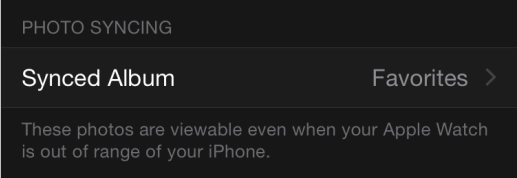 Выбор альбома для синхронизации на Apple Watch