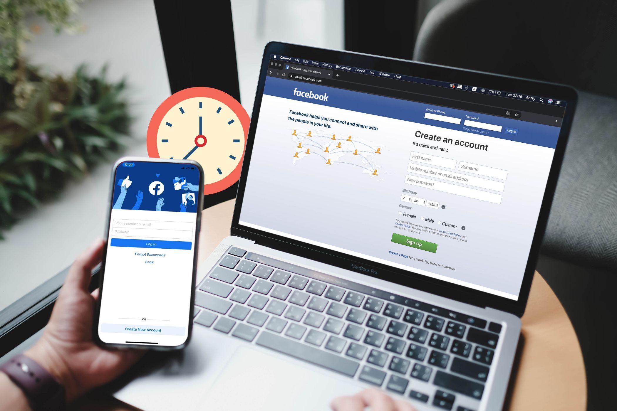 Как узнать дату регистрации Facebook