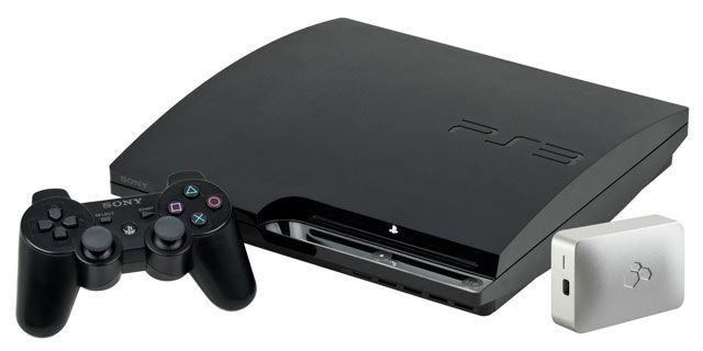 Адаптер Kanex для конвертации HDMI в Mini DisplayPort рядом с консолью