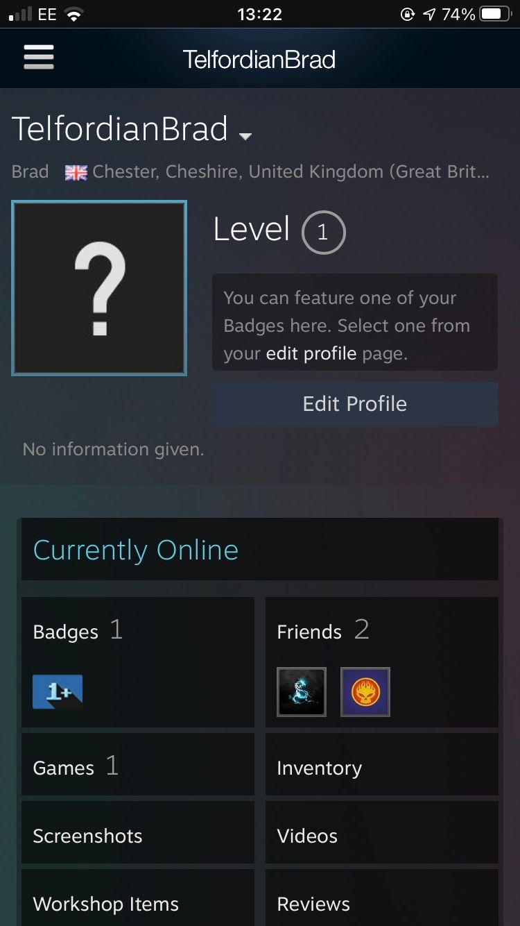 steam app profile