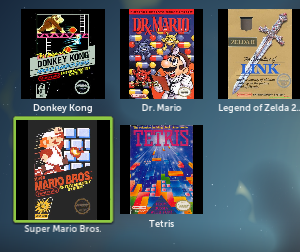 Интерфейс Boxee в полноэкранном режиме