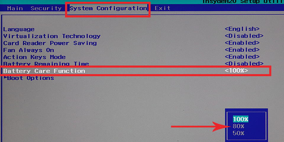 Вход в BIOS/UEFI на ноутбуке
