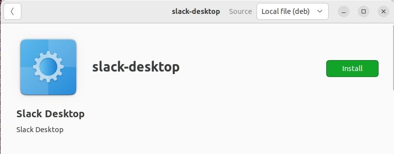 установка Slack на Ubuntu через графический интерфейс