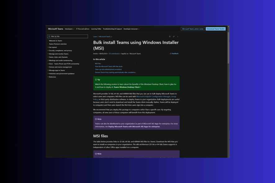 Teams Machine-Wide Installer — настройка и развертывание