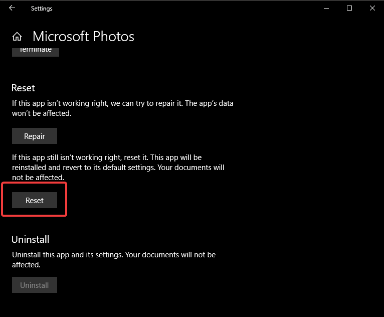 Скриншот: кнопка