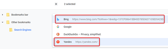 Выделение нескольких закладок в Chrome на компьютере.