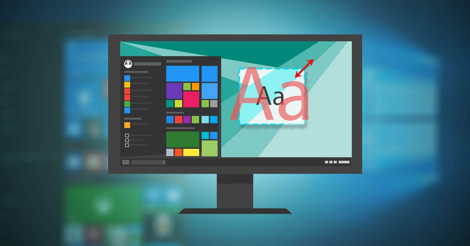 Изменение размера текста в Windows на экране высокого разрешения