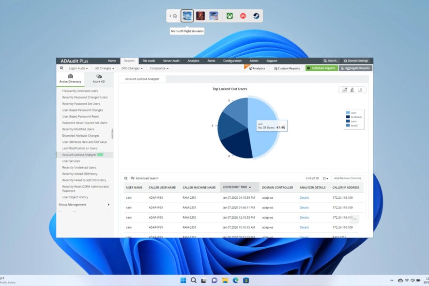 Найти источник блокировки в Active Directory