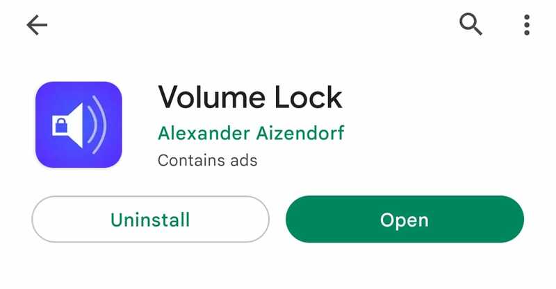 интерфейс Volume Lock