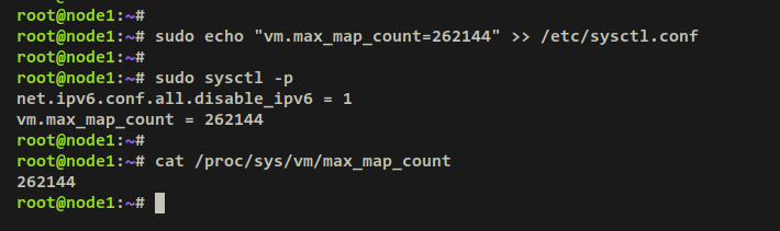 Проверка vm.max_map_count