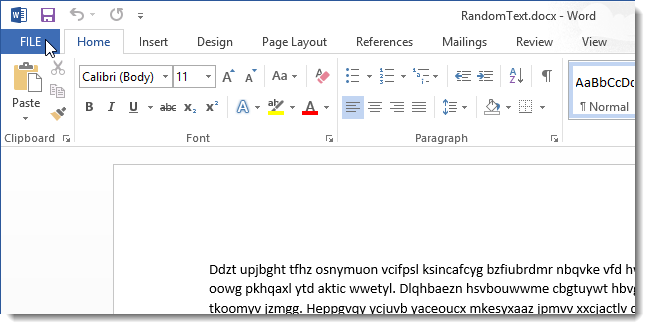 Окно меню Word, выделен пункт Параметры