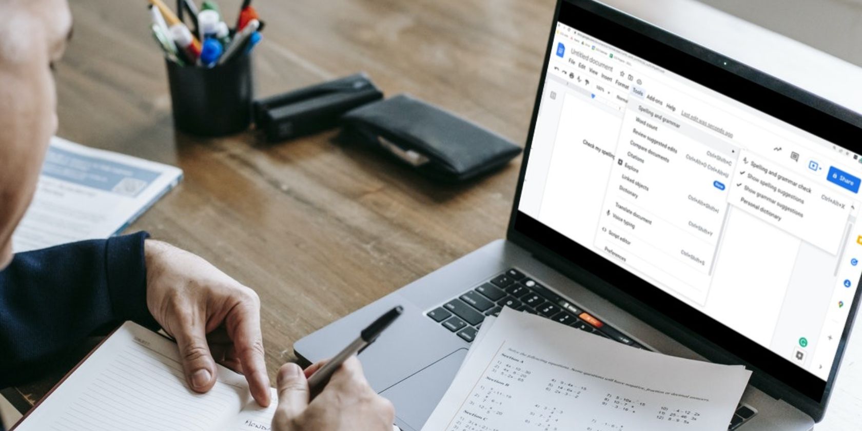 Проверка орфографии и грамматики в Google Docs