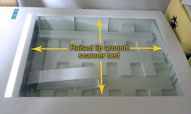 Выровненная часть изображения при сканировании