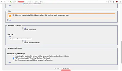 Page MediaWiki Additional Configuration