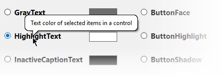 Всплывающая подсказка с описанием элемента