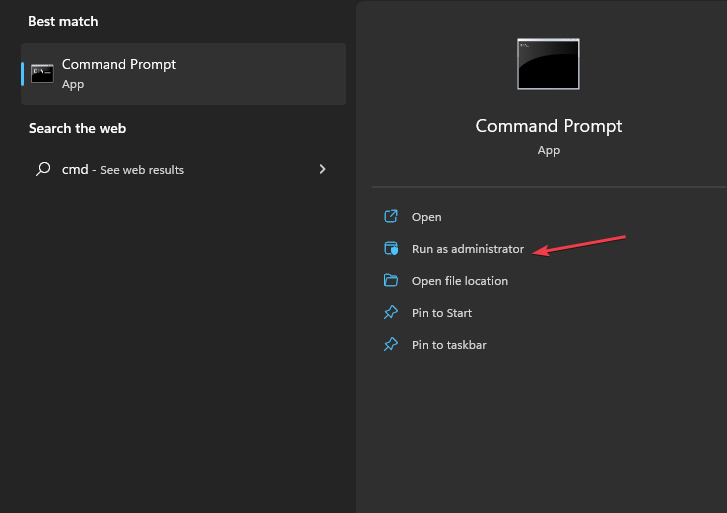 Запуск Командной строки от имени администратора