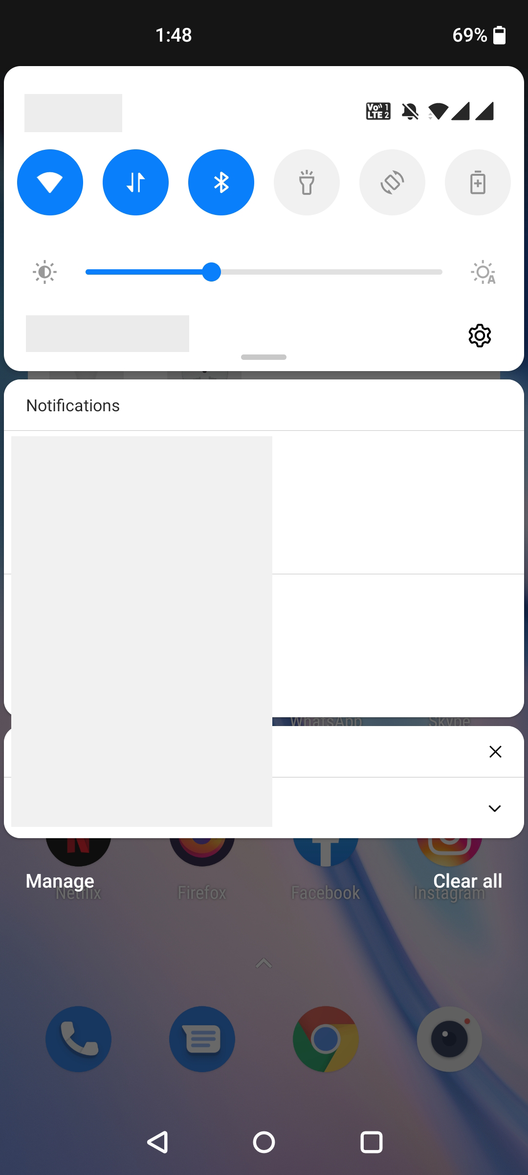 Меню Android с переключателями