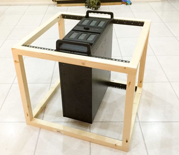 первый тест посадки корпуса в раму