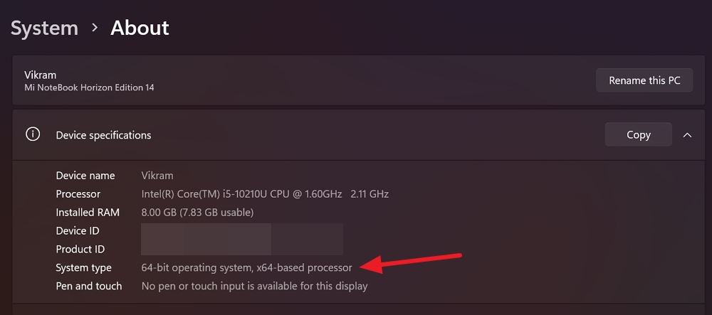 system details on windows 11